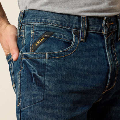 Ariat Online - Men's Low Rise, Bootcut Work Pants - Rebar Denim