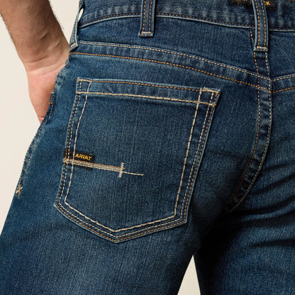 Ariat Online - Men's Low Rise, Bootcut Work Pants - Rebar Denim