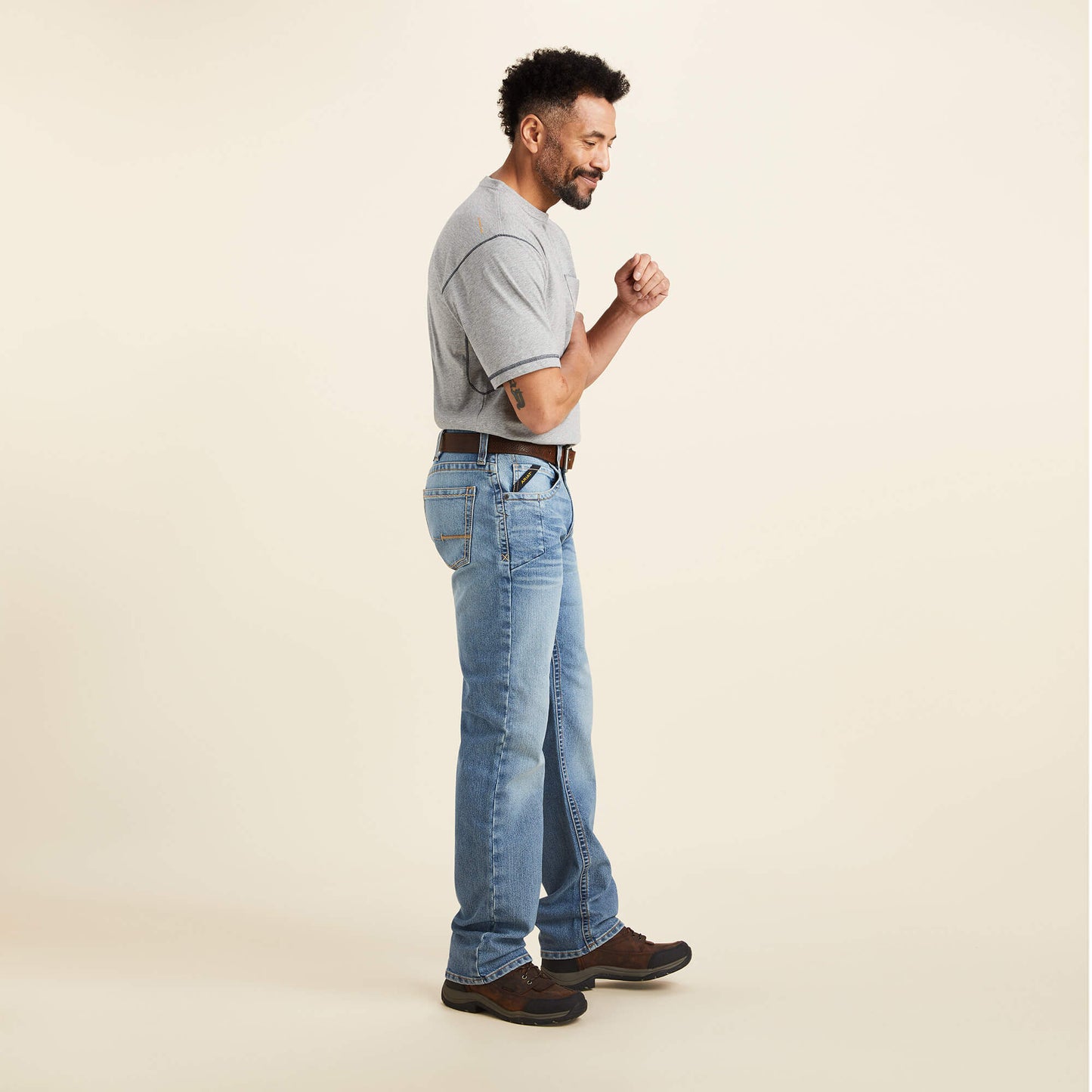 Ariat On Sale - Rebar M5 Straight DuraStretch Edge Straight Leg Jean