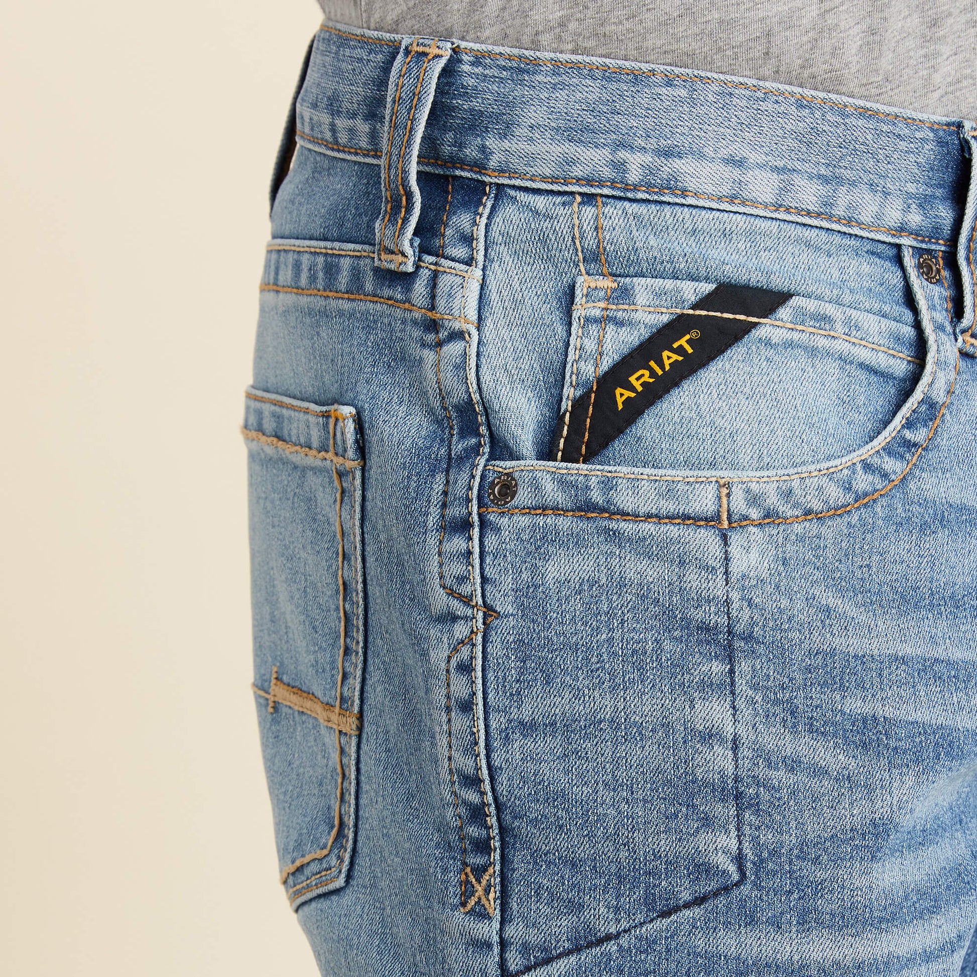Ariat On Sale - Rebar M5 Straight DuraStretch Edge Straight Leg Jean
