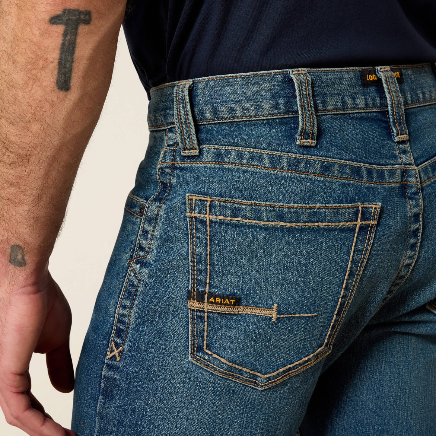 Ariat Online - Rebar M7 DuraStretch Edge Stackable Straight Leg Jean