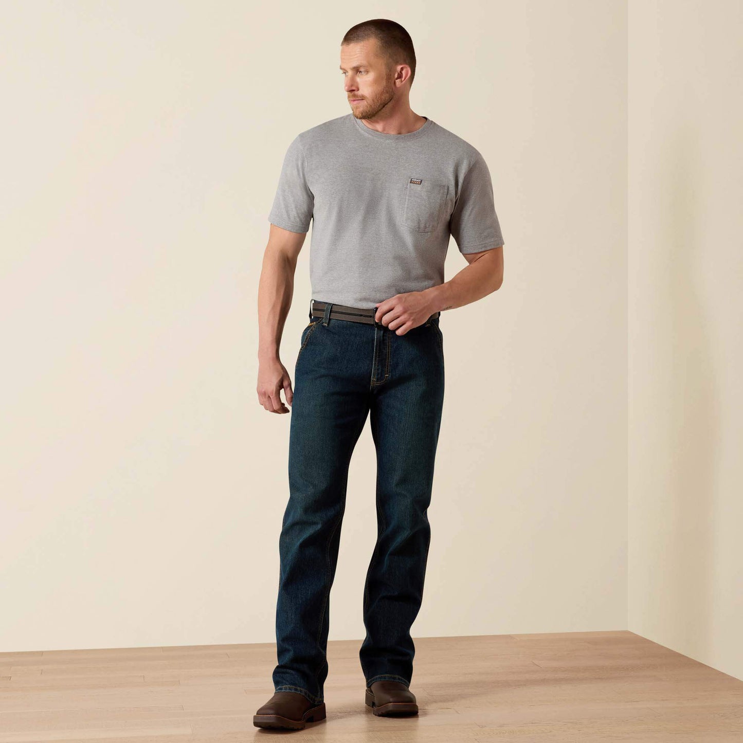 Ariat US - Rebar M4 Low Rise DuraStretch Workhorse Boot Cut Jean