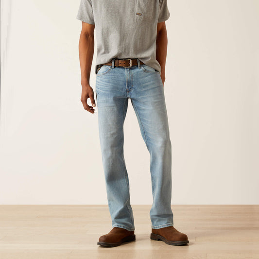 Ariat On Sale - Rebar M4 Relaxed DuraStretch Basic Stackable Straight Leg Jean