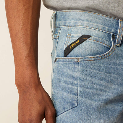 Ariat On Sale - Rebar M4 Relaxed DuraStretch Basic Stackable Straight Leg Jean