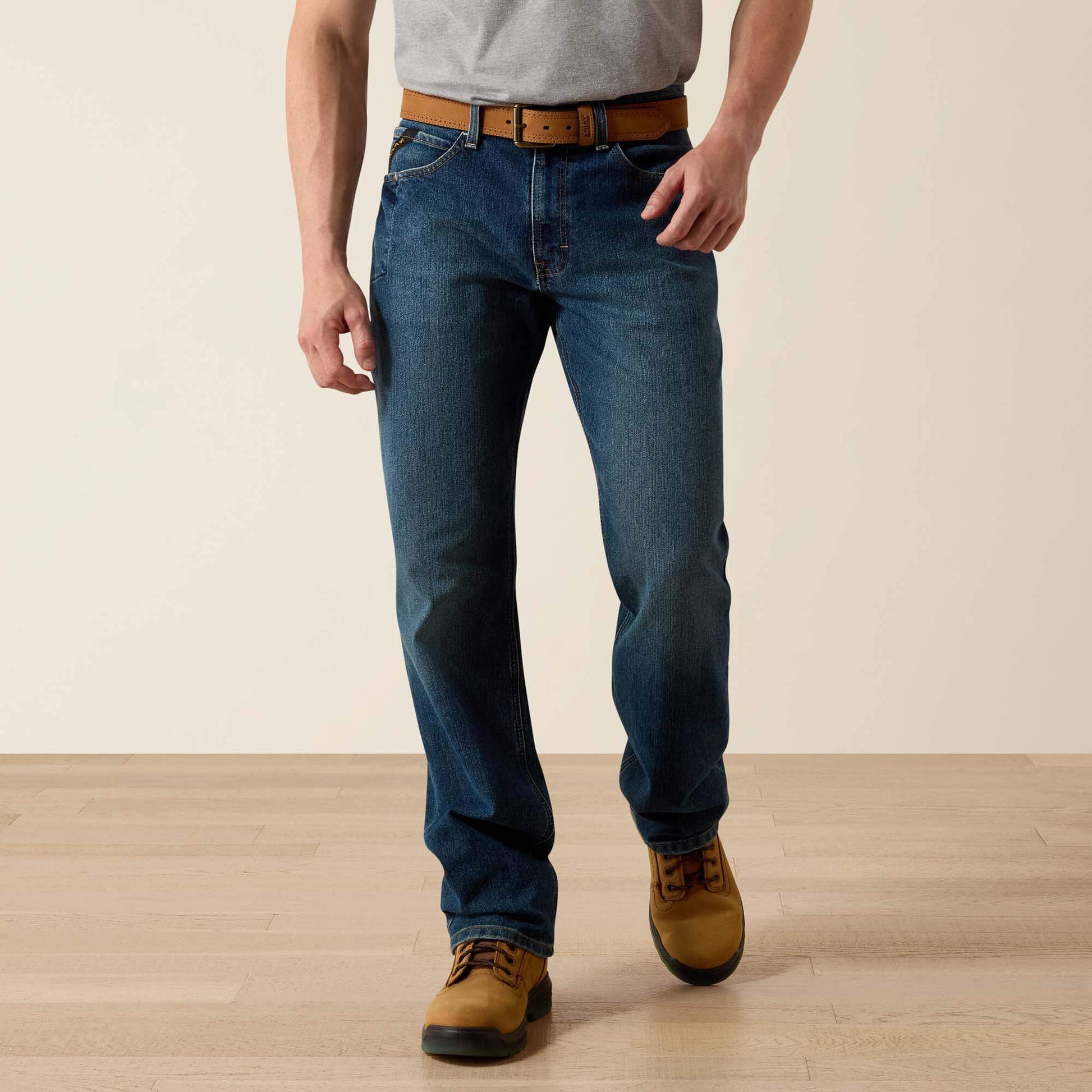 Ariat Online Shop - Rebar M3 Loose DuraStretch Basic Stackable Straight Leg Jean