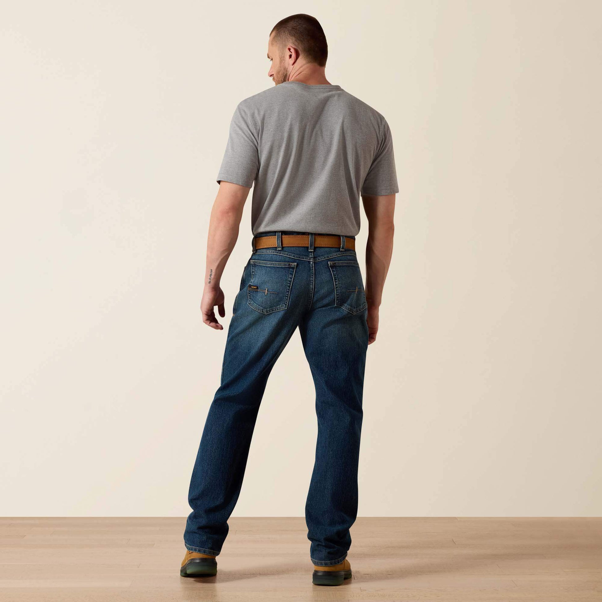 Ariat Online Shop - Rebar M3 Loose DuraStretch Basic Stackable Straight Leg Jean