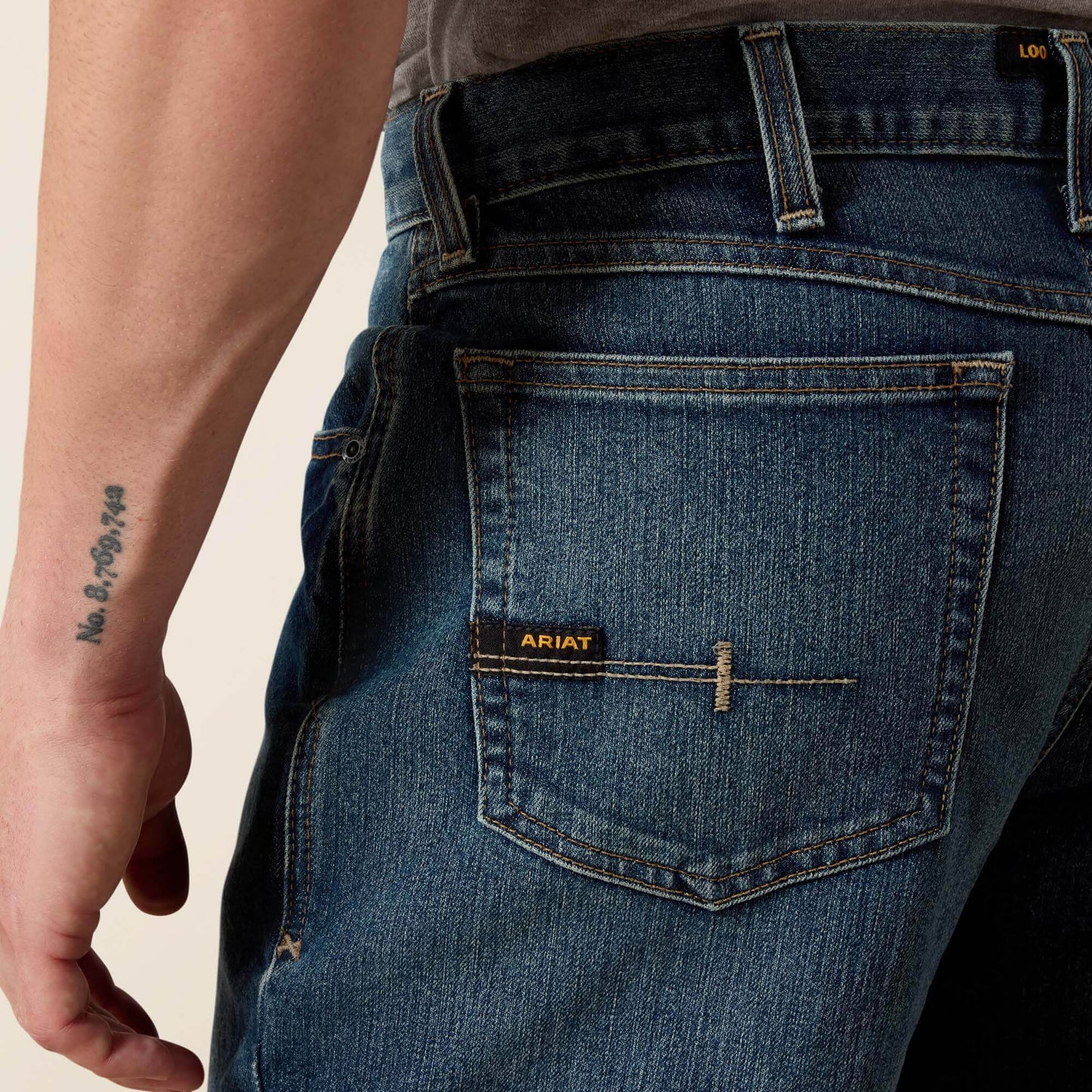Ariat Online Shop - Rebar M3 Loose DuraStretch Basic Stackable Straight Leg Jean