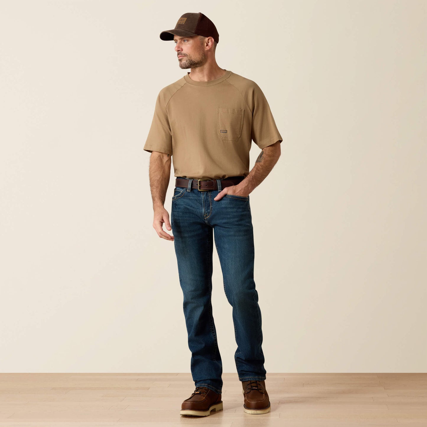 Ariat Website Store - Rebar M7 DuraStretch Edge Stackable Straight Leg Jean
