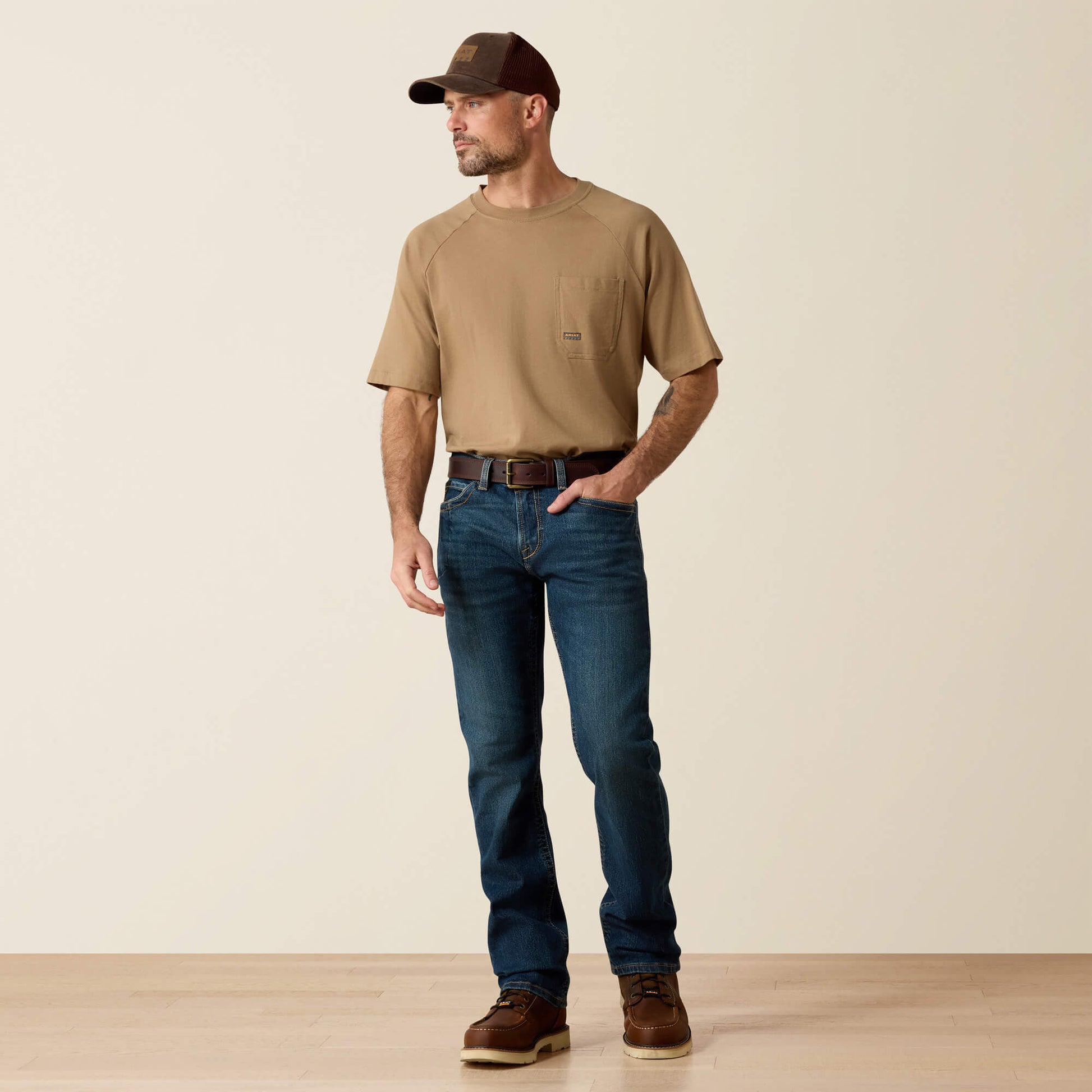 Ariat Website Store - Rebar M7 DuraStretch Edge Stackable Straight Leg Jean