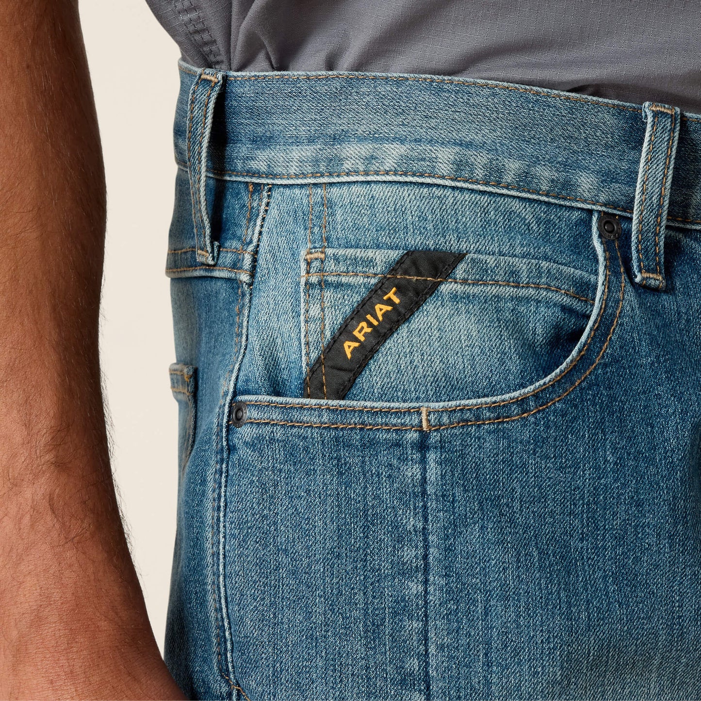 Ariat Online Shop - Rebar M5 DuraStretch Basic Stackable Straight Leg Jean