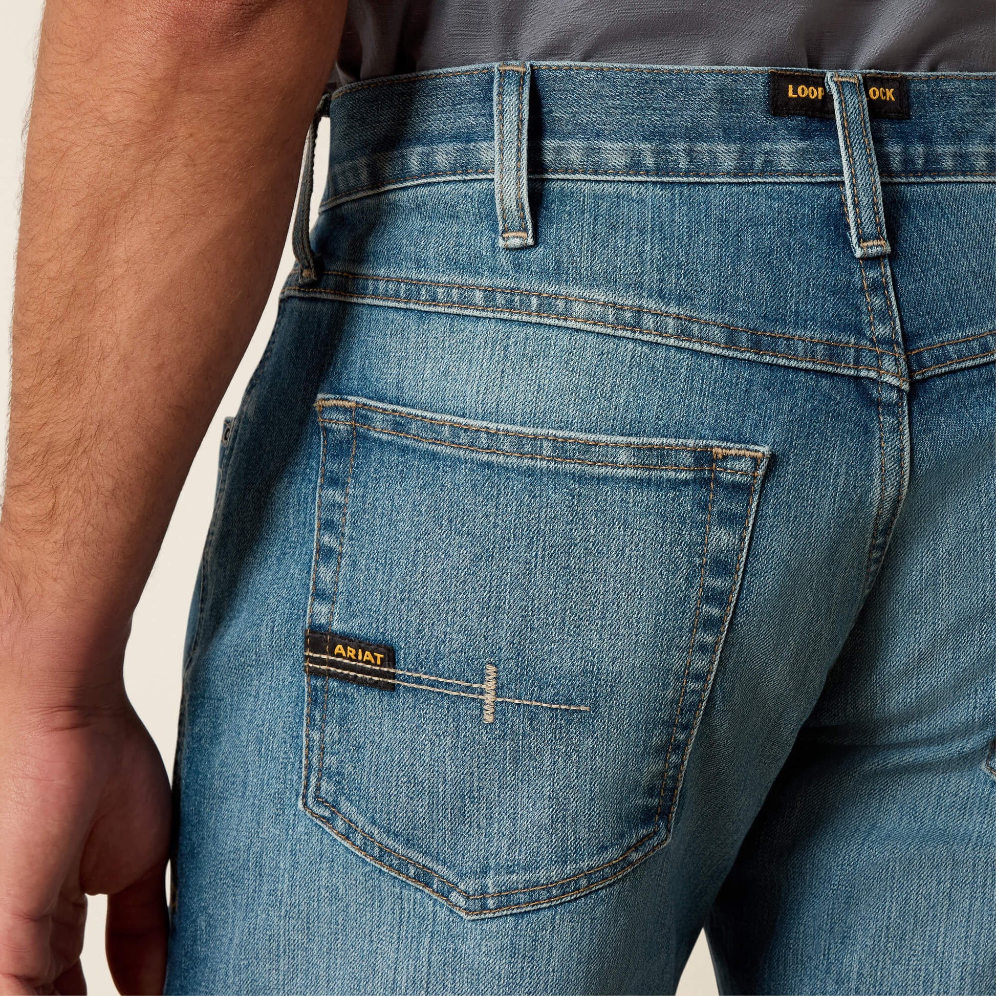 Ariat Online Shop - Rebar M5 DuraStretch Basic Stackable Straight Leg Jean