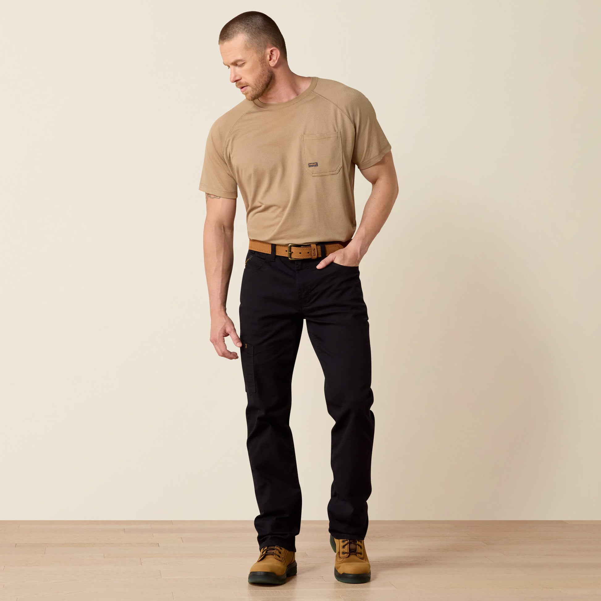 Ariat Sale - Rebar M4 Low Rise DuraStretch Made Tough Stackable Straight Leg Pant