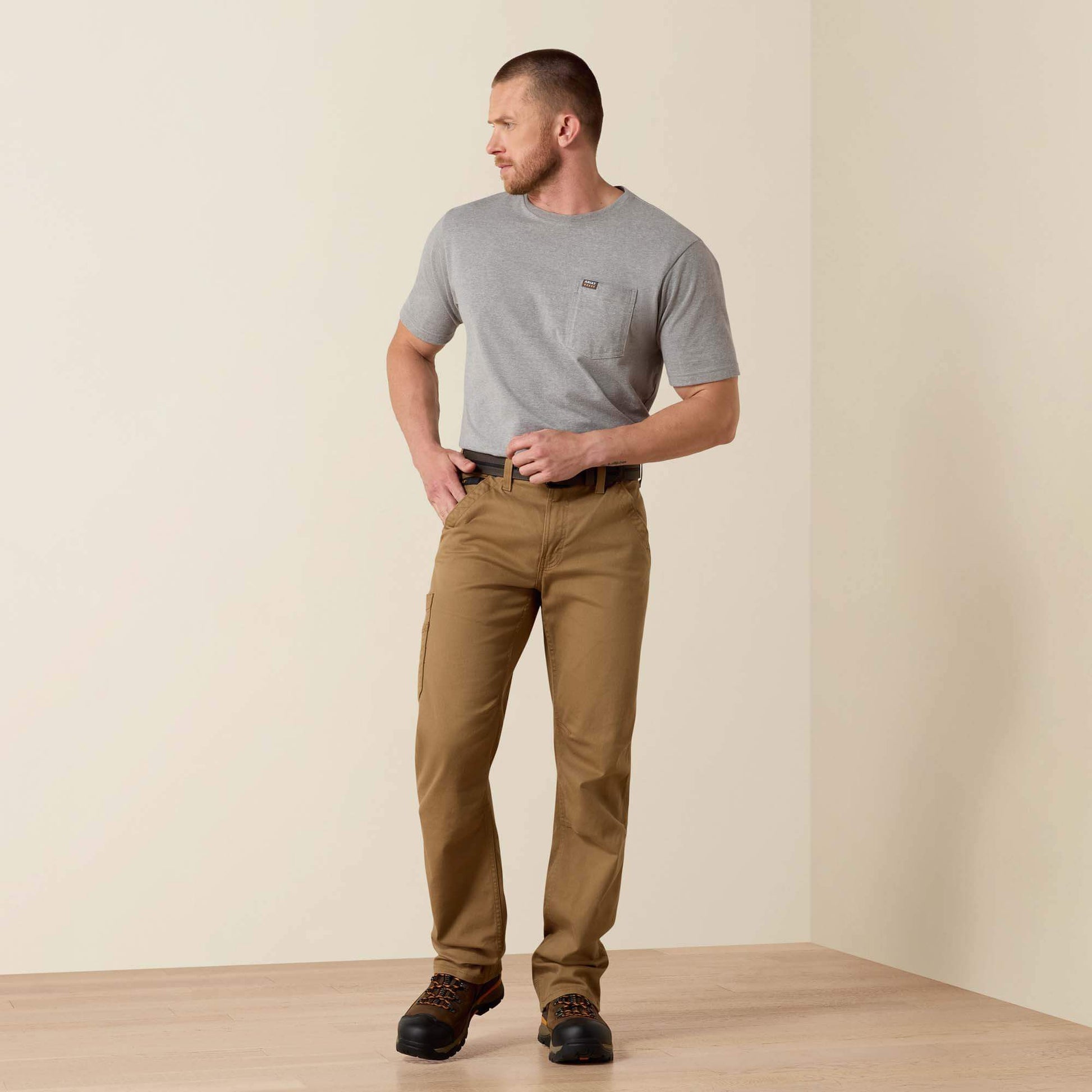 Ariat Outlet - Rebar M4 Relaxed DuraStretch Washed Twill Dungaree Boot Cut Pant