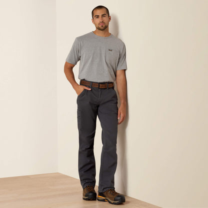 Ariat Website Store - Rebar M4 Relaxed DuraStretch Washed Twill Dungaree Boot Cut Pant