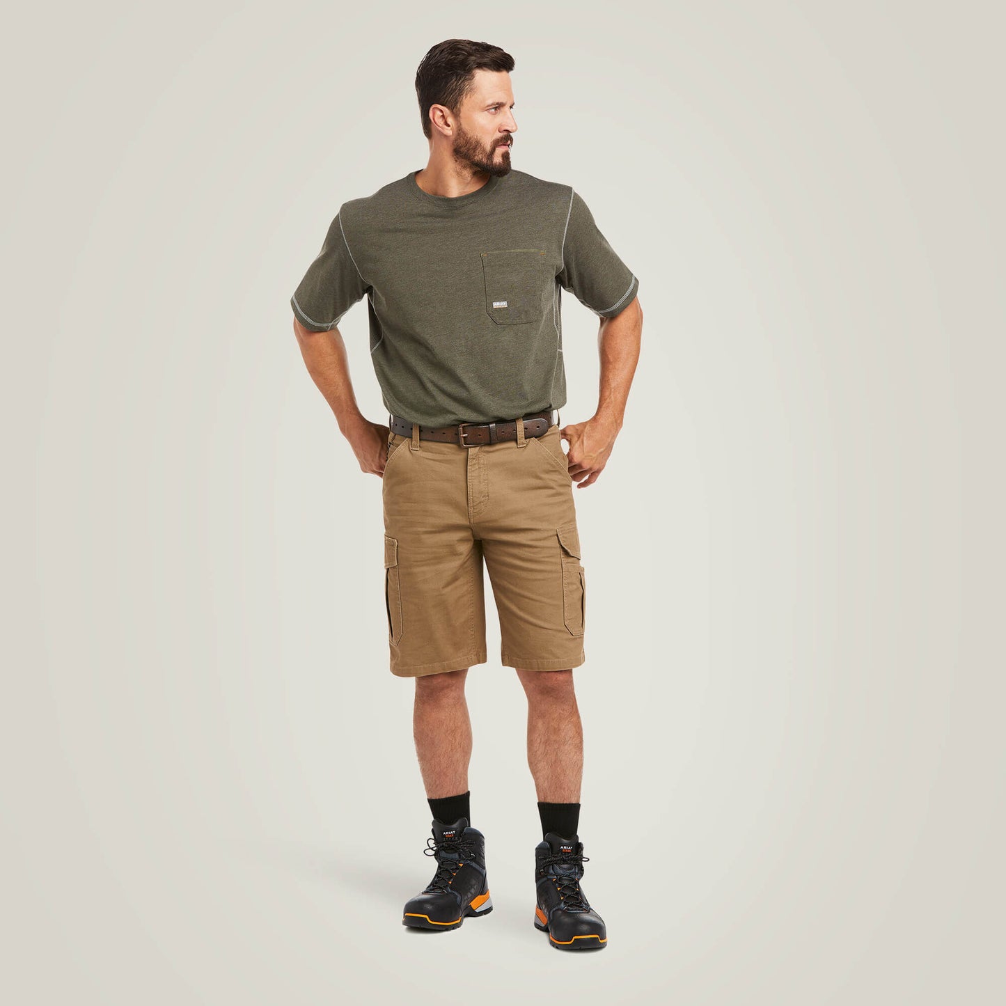 Ariat Outlet - Rebar DuraStretch Made Tough Cargo 11" Short