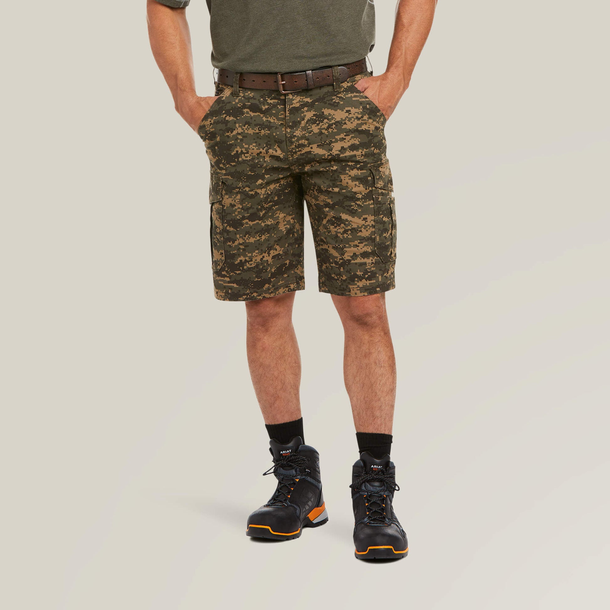 Ariat On Sale - Rebar DuraStretch Made Tough Cargo 11" Short