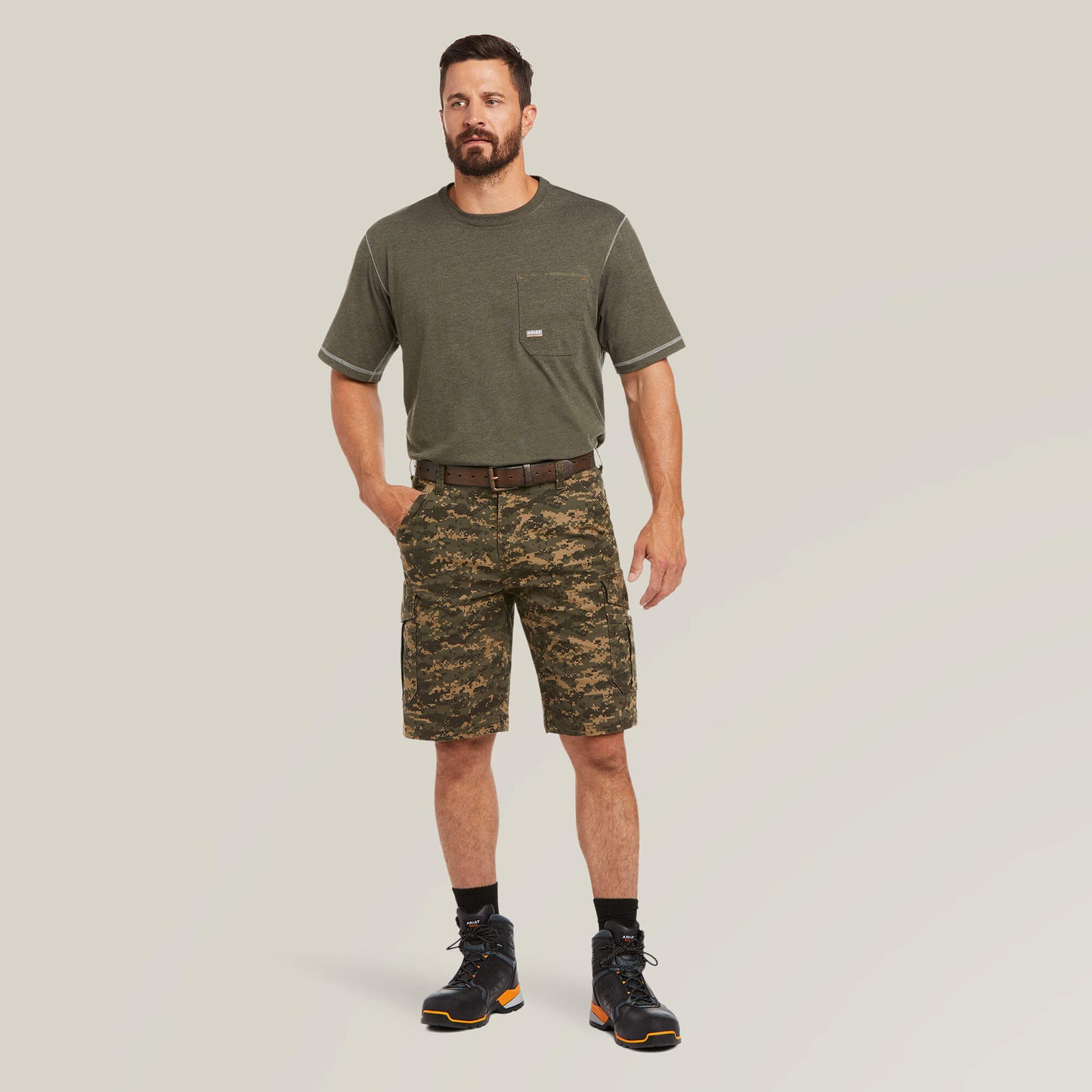 Ariat On Sale - Rebar DuraStretch Made Tough Cargo 11" Short