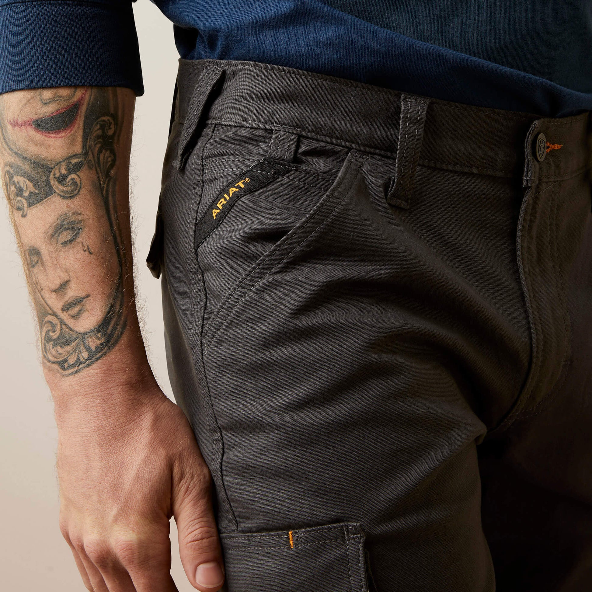 Ariat Online - Rebar M4 Relaxed Made Tough Cargo Straight Pant