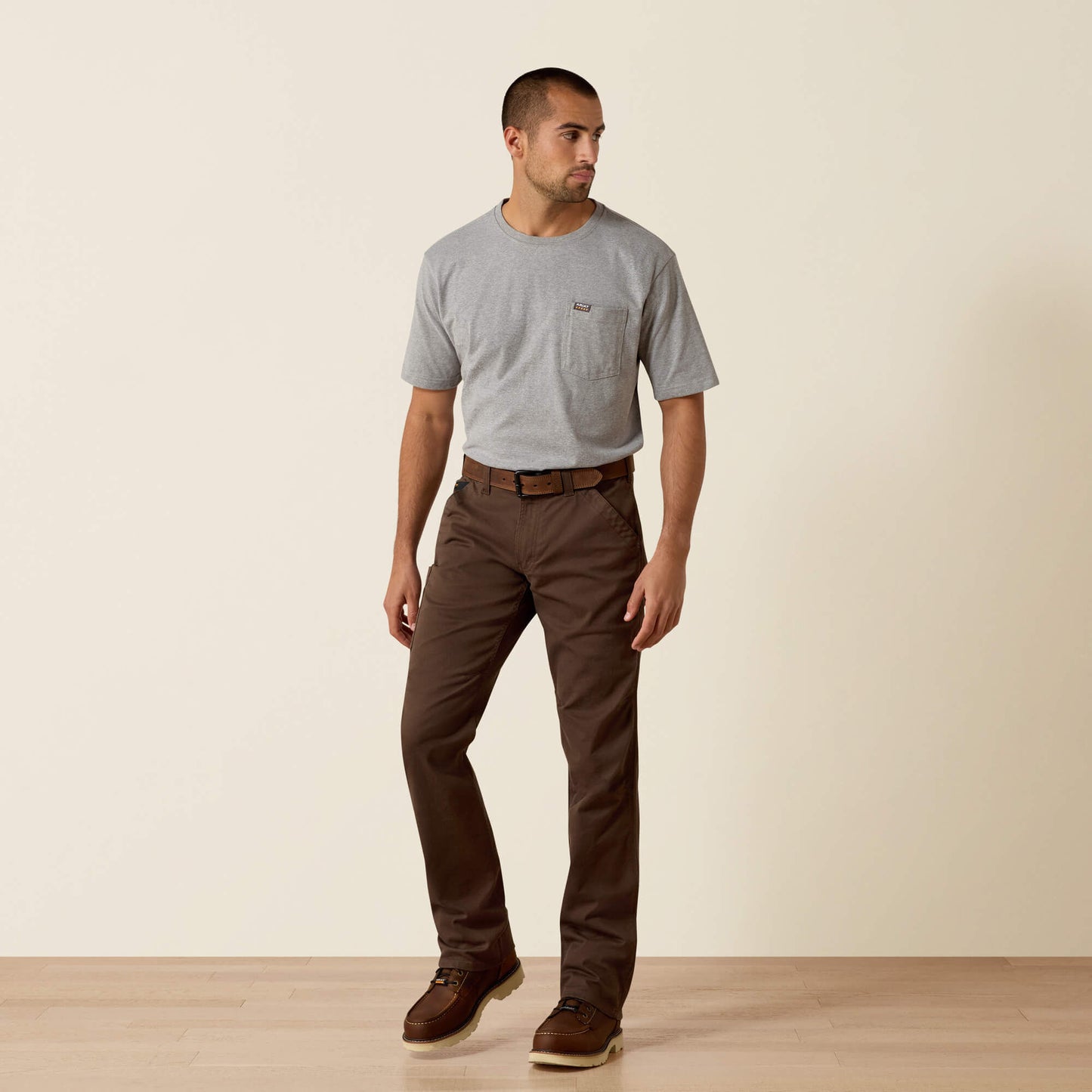Ariat Online Shop - Rebar M5 Straight DuraStretch Washed Twill Dungaree Straight Leg Pant