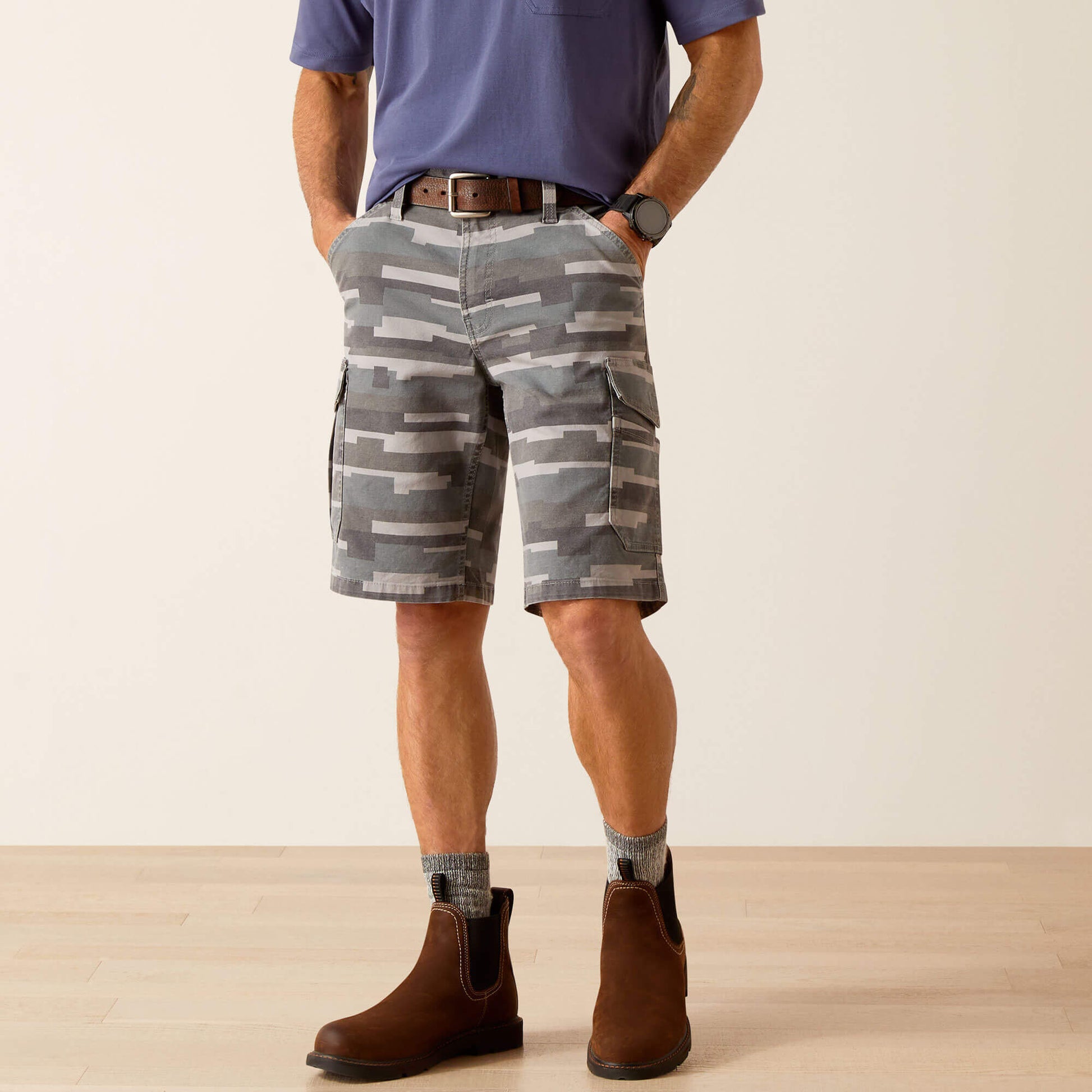 Ariat Online Shop - Rebar DuraStretch Made Tough Cargo 11" Short