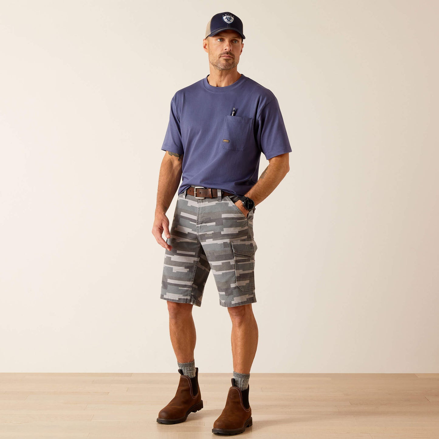 Ariat Online Shop - Rebar DuraStretch Made Tough Cargo 11" Short