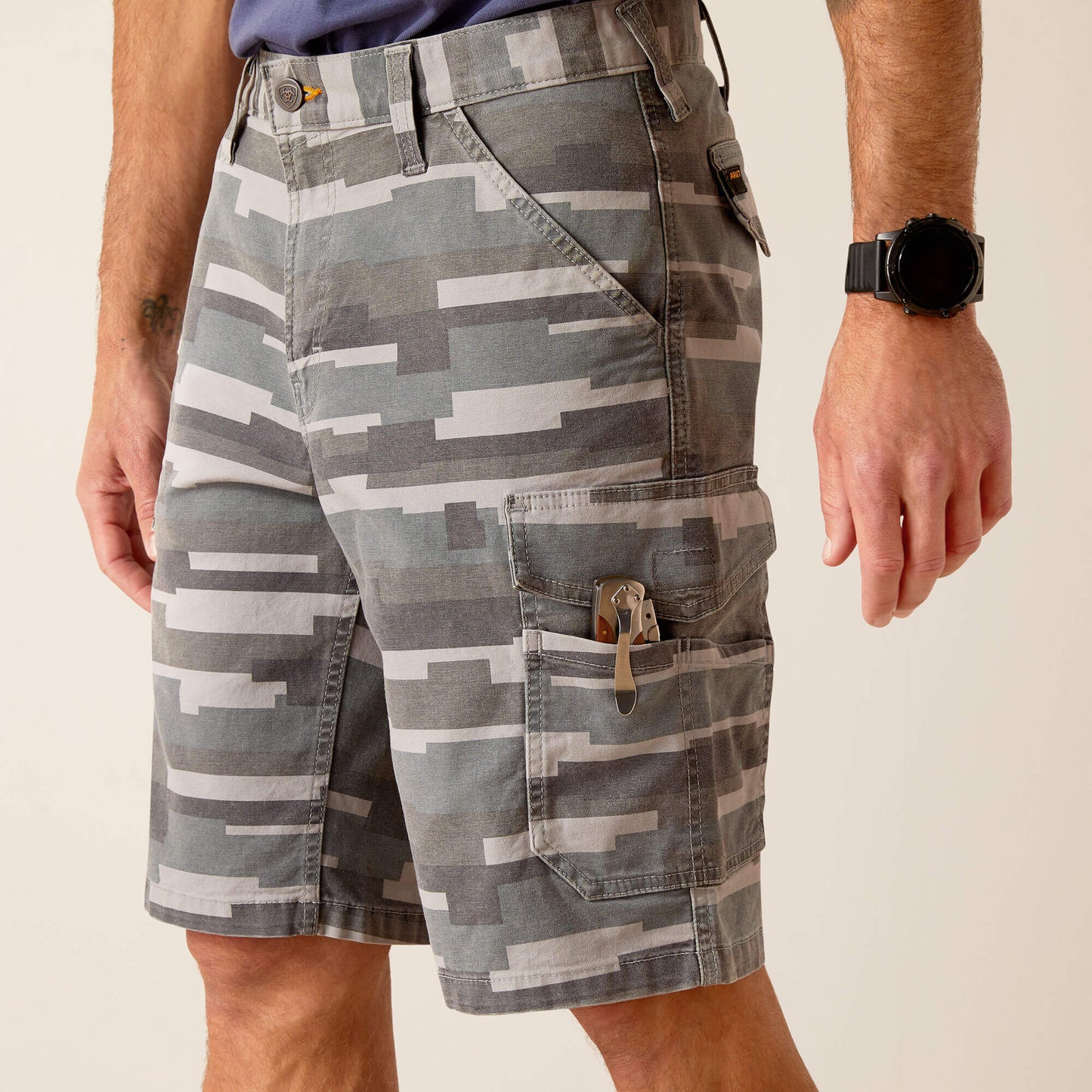 Ariat Online Shop - Rebar DuraStretch Made Tough Cargo 11" Short