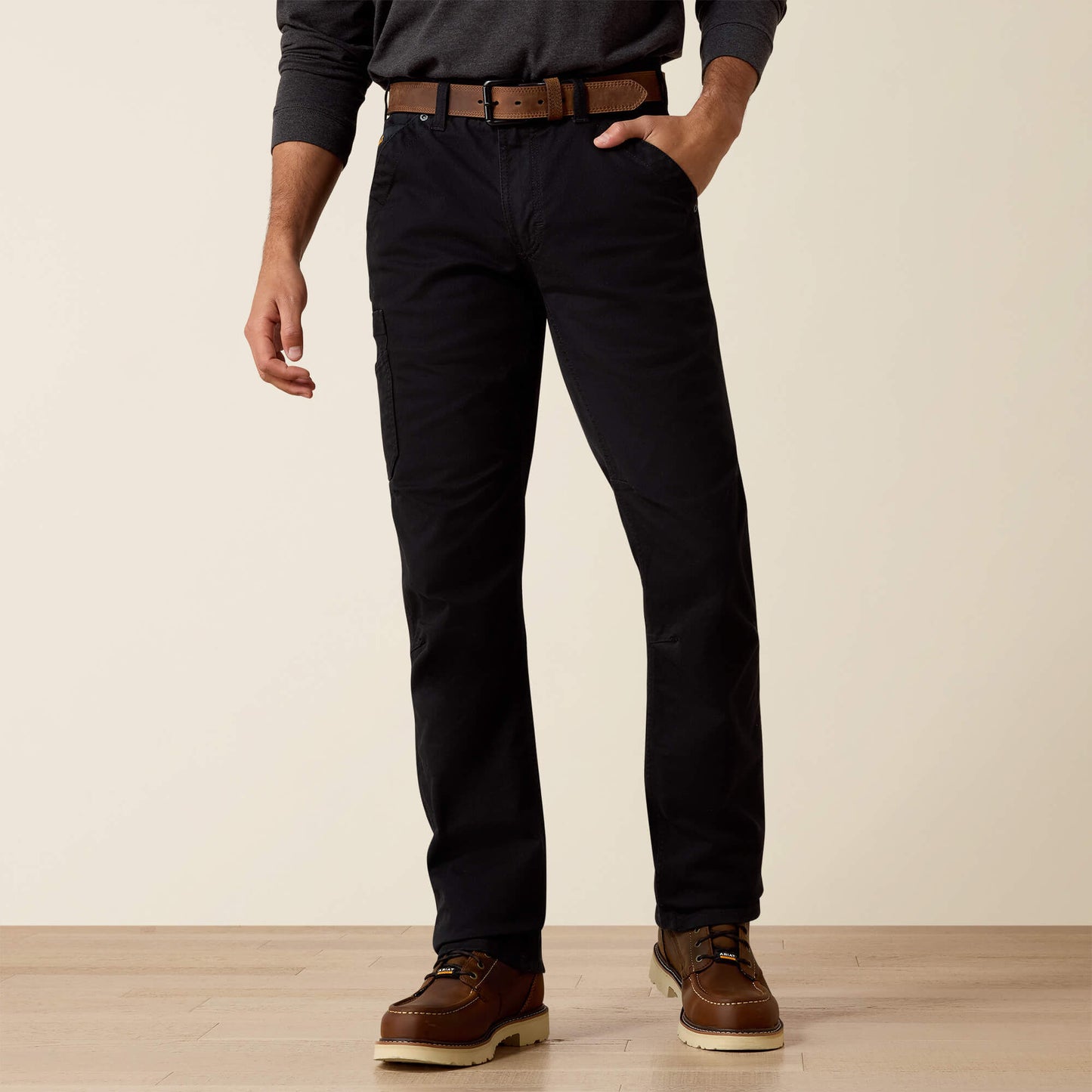 Ariat Sale - Rebar M5 Straight DuraStretch Washed Twill Dungaree Straight Leg Pant