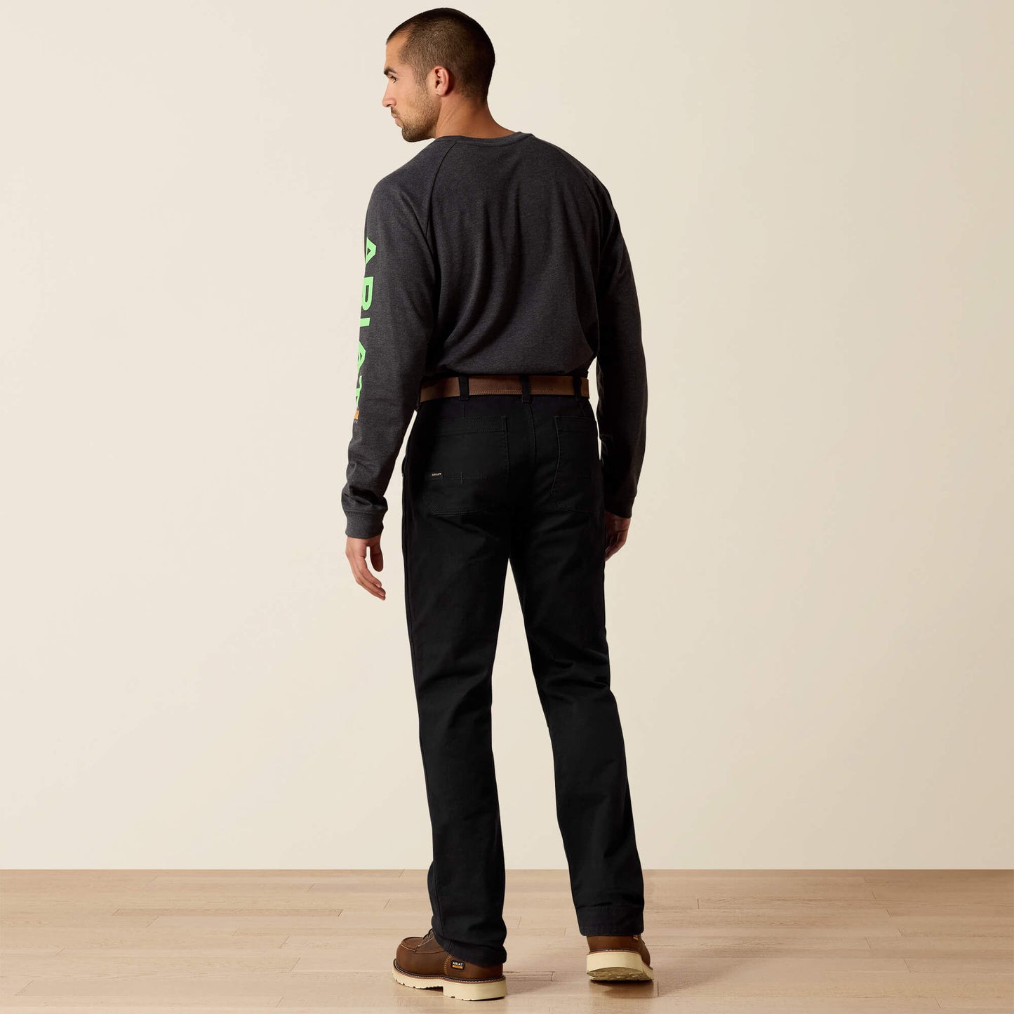 Ariat Sale - Rebar M5 Straight DuraStretch Washed Twill Dungaree Straight Leg Pant