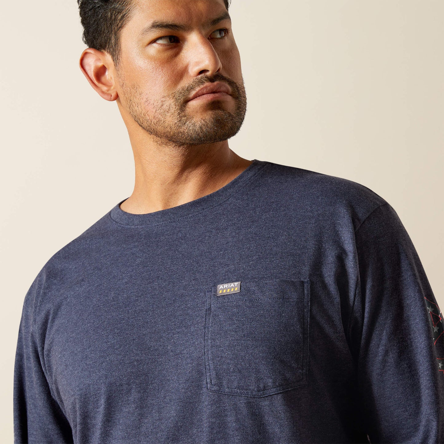 Ariat Outlet - Rebar Cotton Strong Standard Logo Pocket T-Shirt