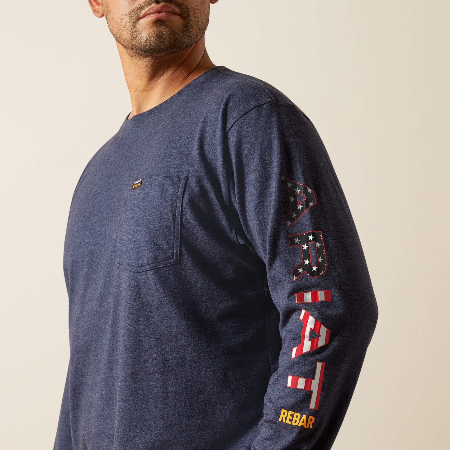 Ariat Outlet - Rebar Cotton Strong Standard Logo Pocket T-Shirt
