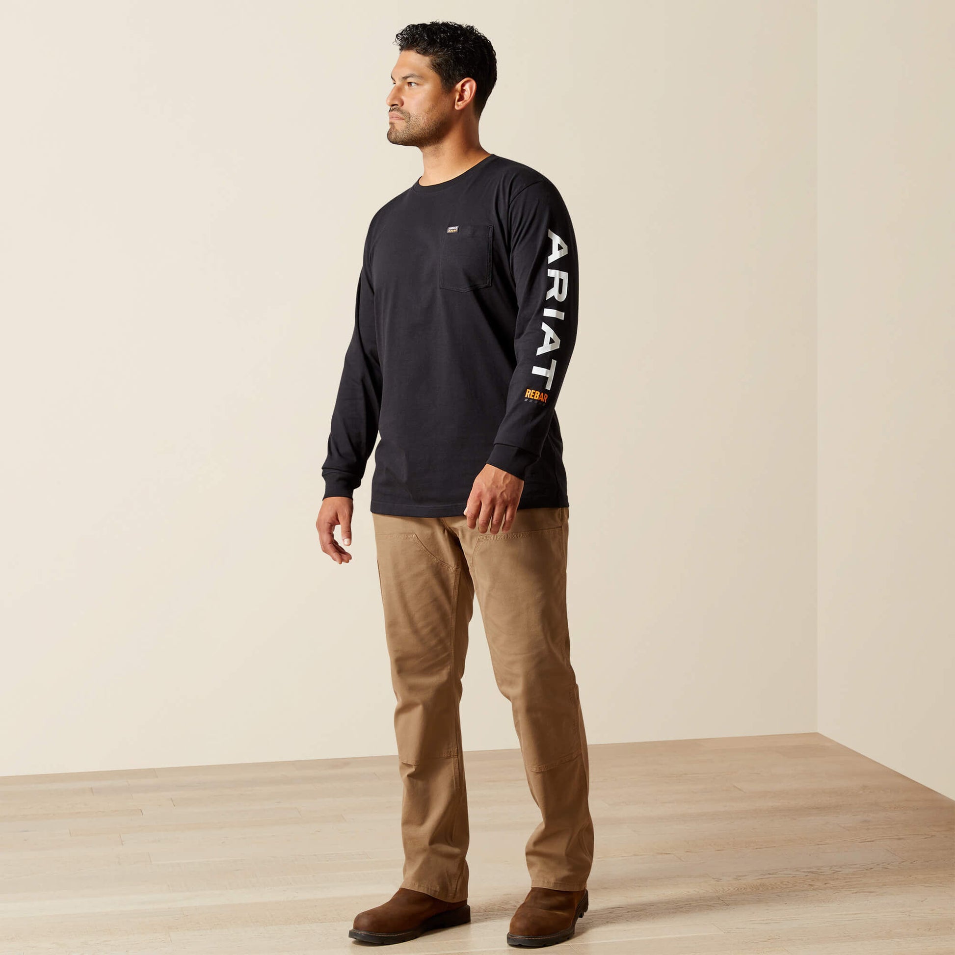 Ariat Online Shop - Rebar Cotton Strong Standard Logo Pocket T-Shirt