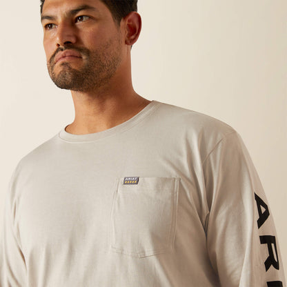 Ariat Sale - Rebar Cotton Strong Standard Logo Pocket T-Shirt