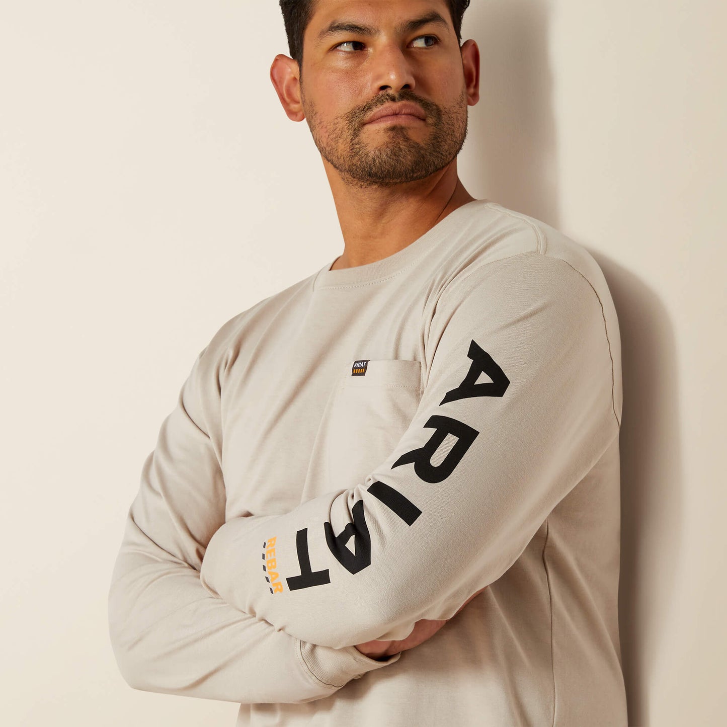Ariat Sale - Rebar Cotton Strong Standard Logo Pocket T-Shirt
