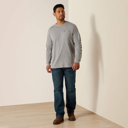 Ariat Outlet - Rebar Cotton Strong Standard Logo Pocket T-Shirt