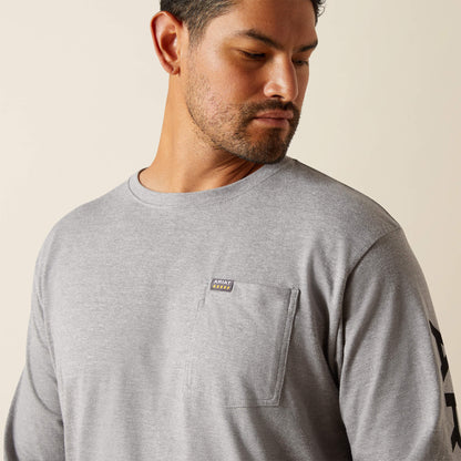 Ariat Outlet - Rebar Cotton Strong Standard Logo Pocket T-Shirt