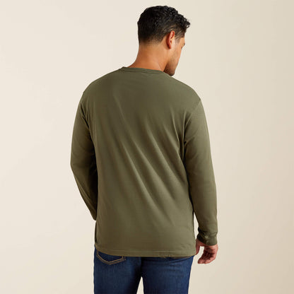 Ariat On Sale - Rebar Cotton Strong Standard Logo Pocket T-Shirt