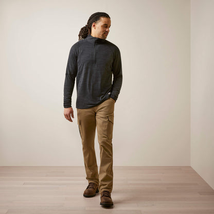 Ariat Outlet - Rebar Gridwork Baselayer 1/4 Zip T-Shirt