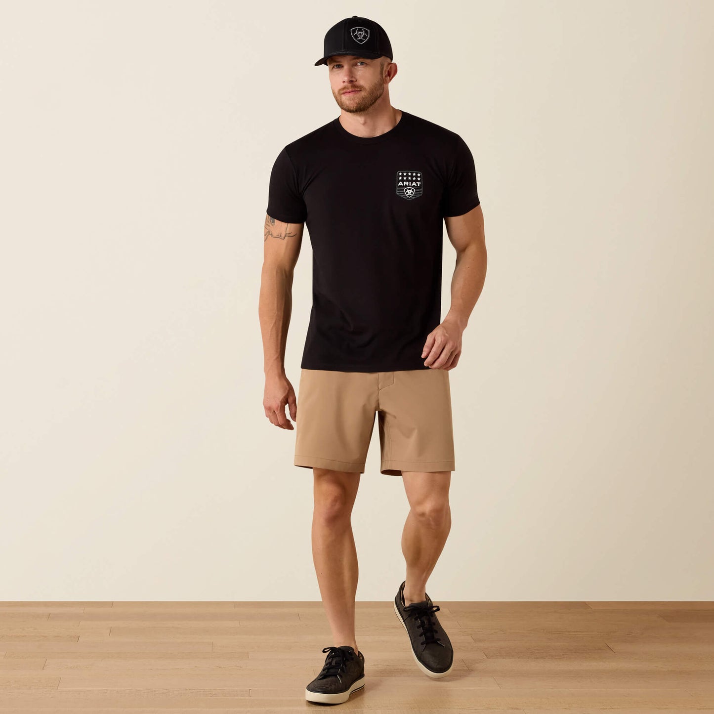 Ariat Online - Ariat Stripe Patriotic Badge T-Shirt