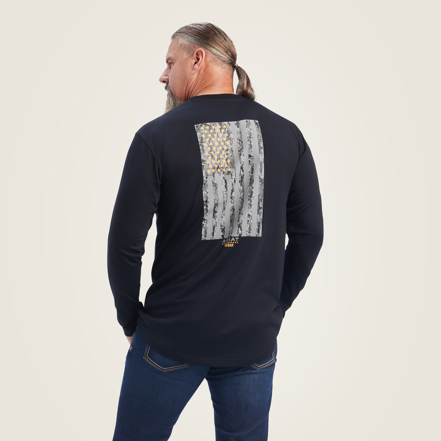Ariat US - Rebar Workman Reflective Flag Graphic T-Shirt
