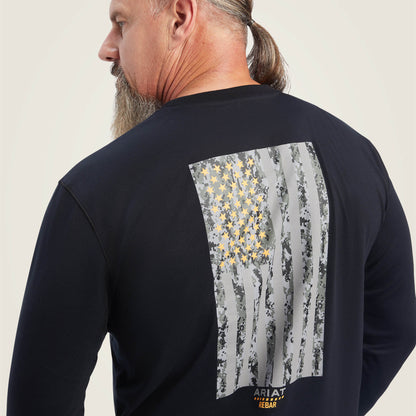 Ariat US - Rebar Workman Reflective Flag Graphic T-Shirt