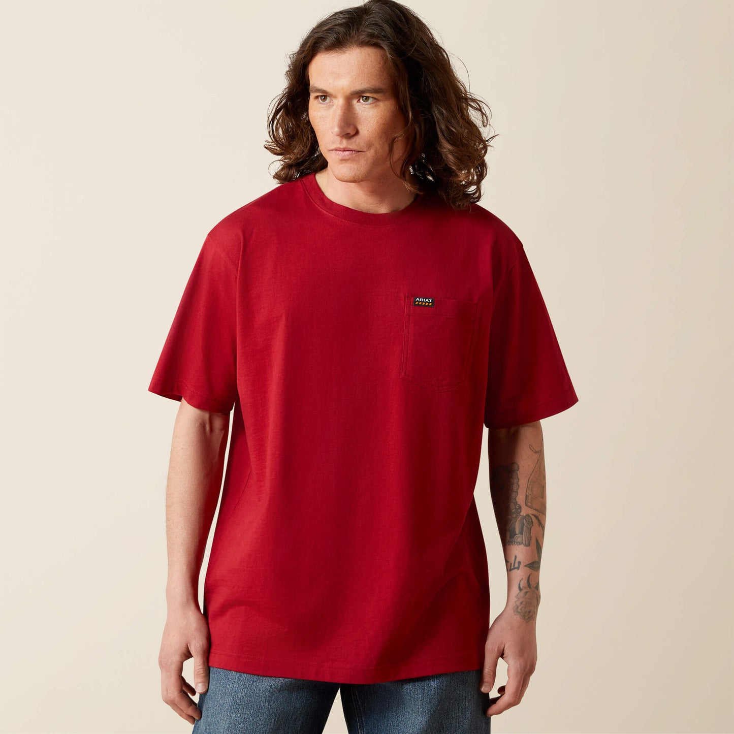 Ariat Sale - Rebar Cotton Strong Standard Pocket T-Shirt