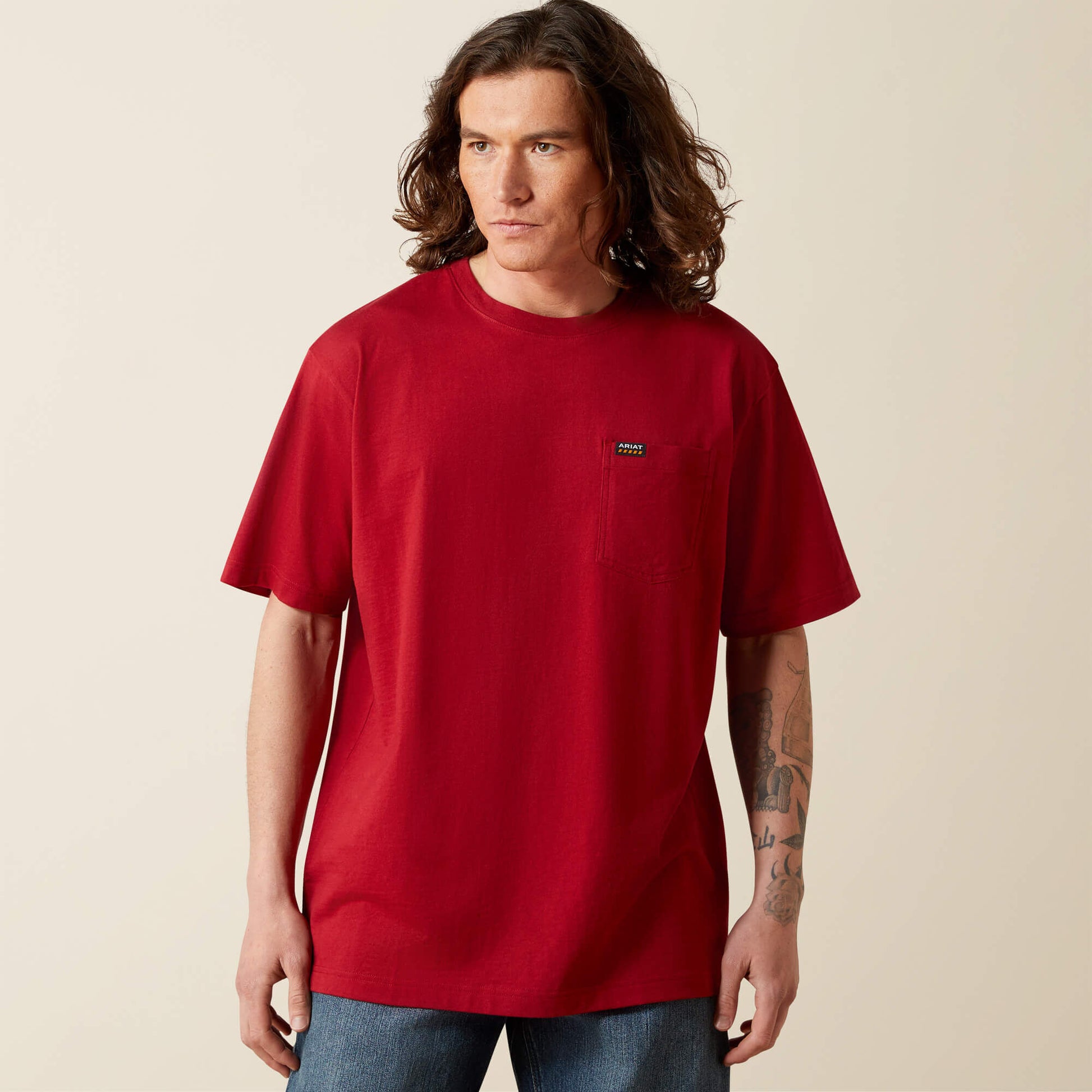 Ariat Sale - Rebar Cotton Strong Standard Pocket T-Shirt