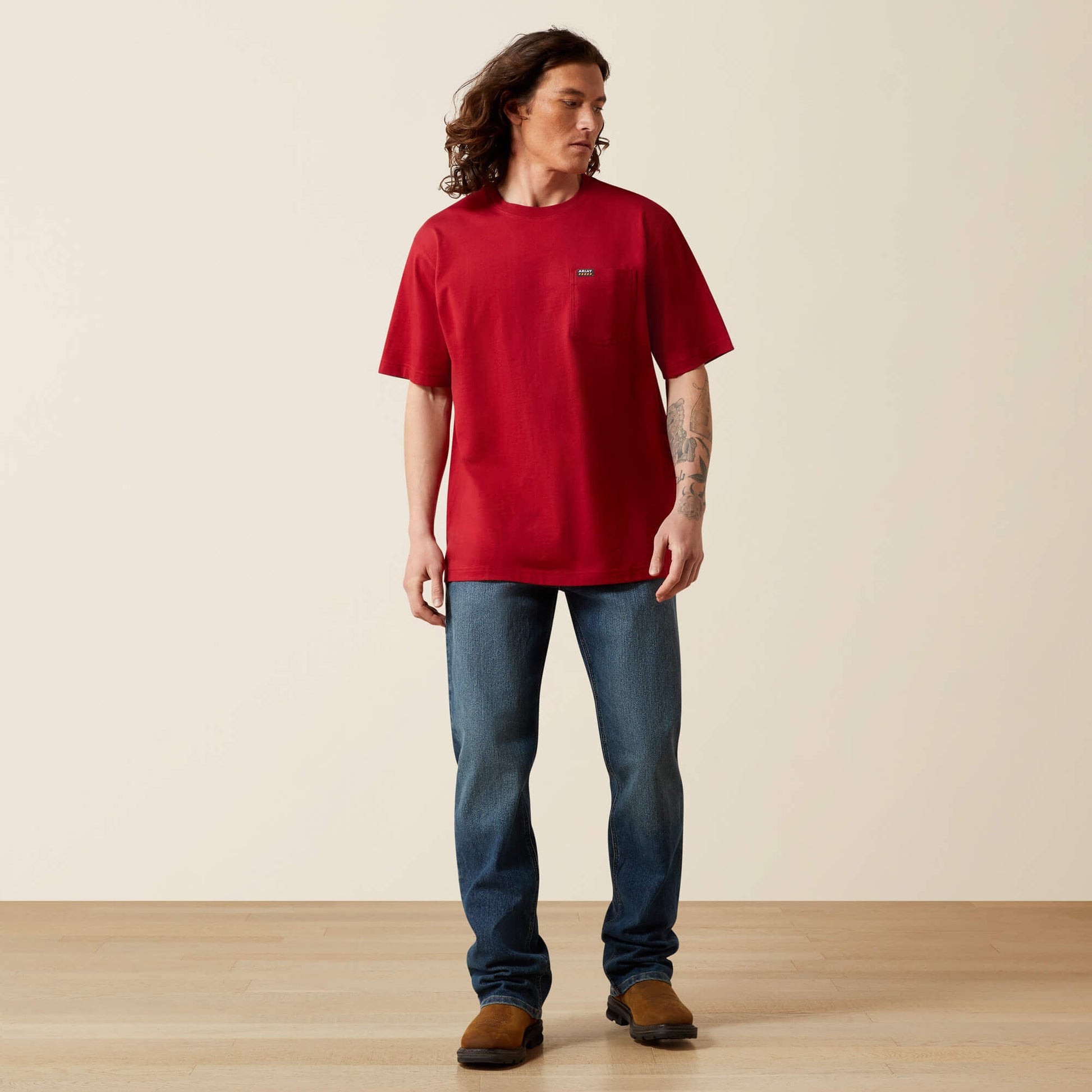 Ariat Sale - Rebar Cotton Strong Standard Pocket T-Shirt