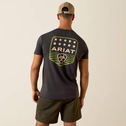 Ariat US - Ariat Stripe Patriotic Badge T-Shirt