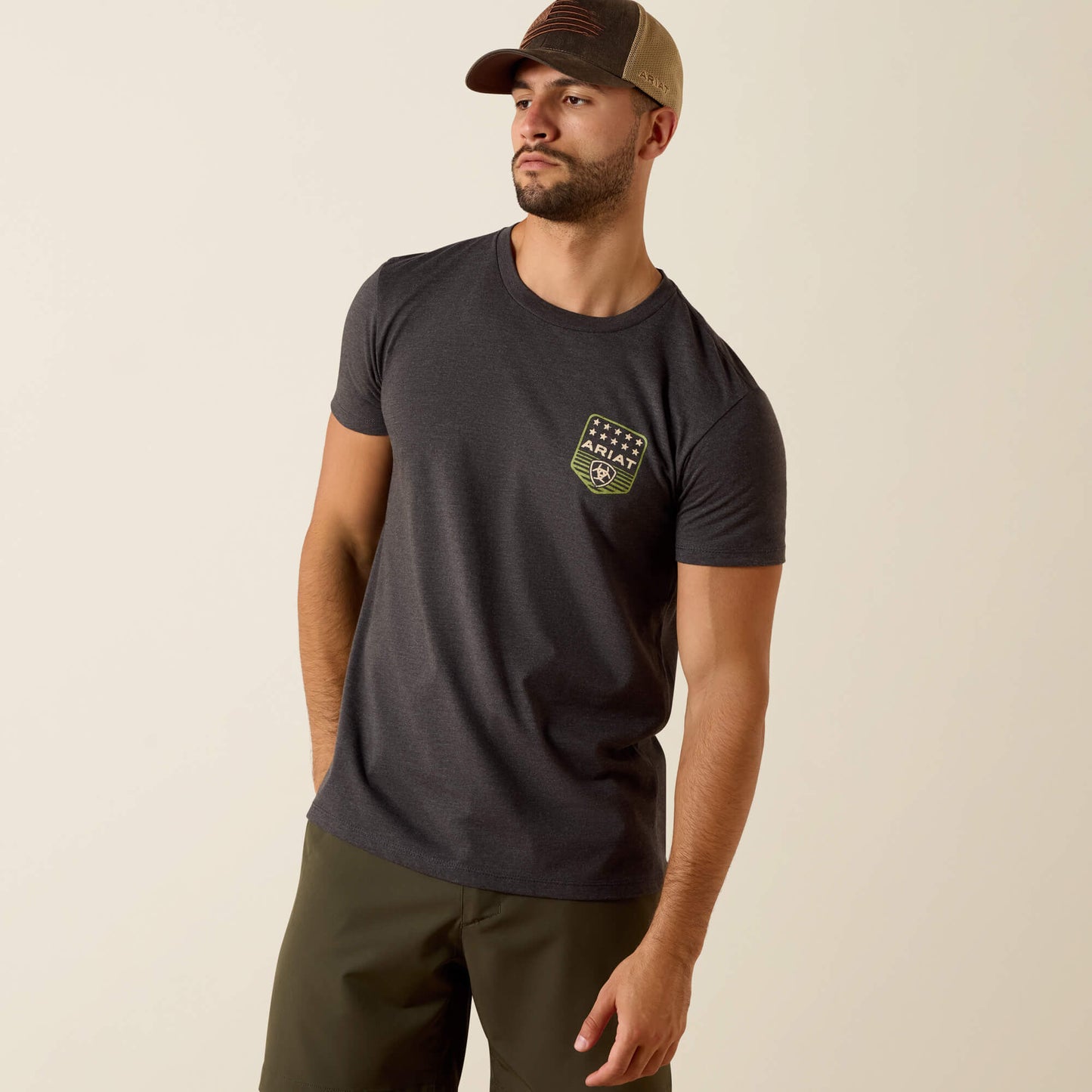 Ariat US - Ariat Stripe Patriotic Badge T-Shirt