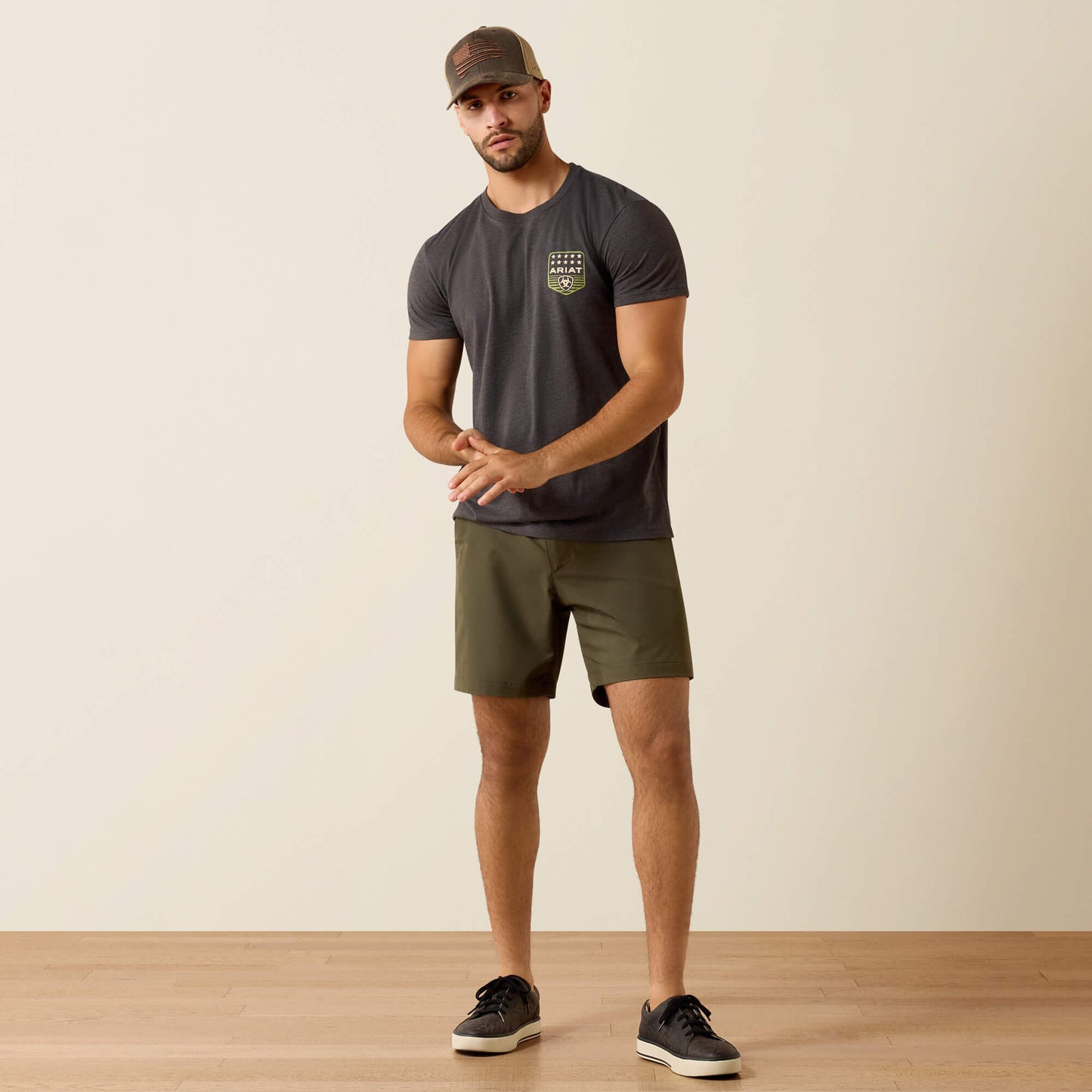 Ariat US - Ariat Stripe Patriotic Badge T-Shirt