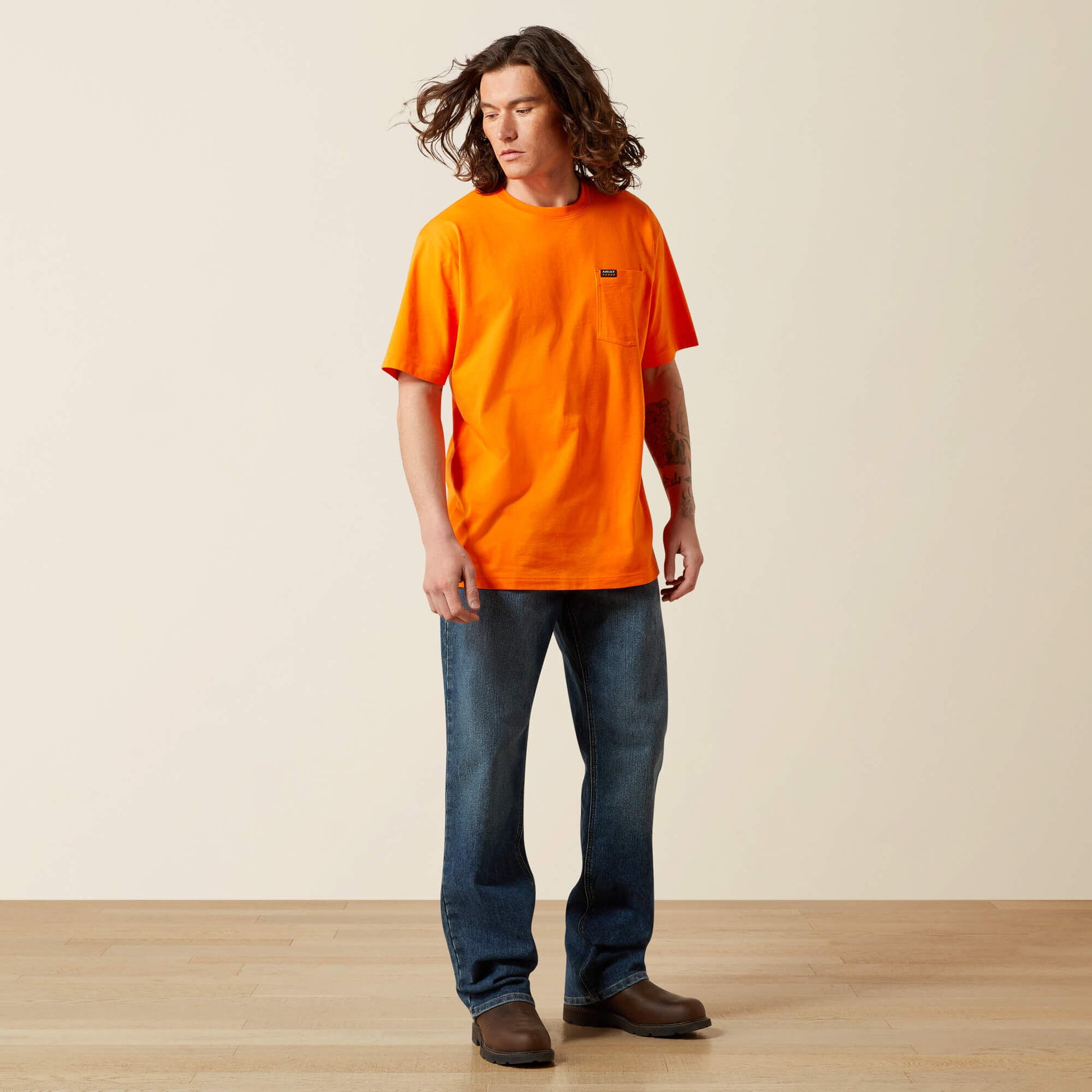 Ariat Online - Rebar Cotton Strong Standard Pocket T-Shirt
