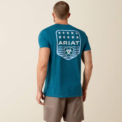Ariat Sale - Ariat Stripe Patriotic Badge T-Shirt
