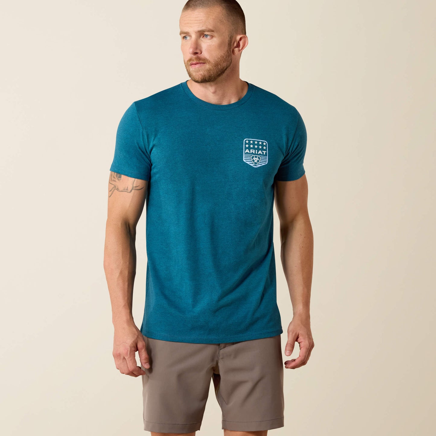 Ariat Sale - Ariat Stripe Patriotic Badge T-Shirt