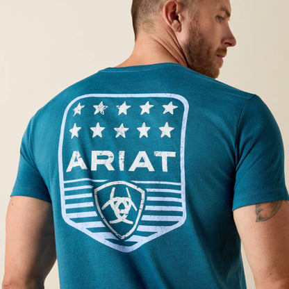 Ariat Sale - Ariat Stripe Patriotic Badge T-Shirt